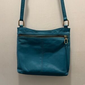 HOBO Blue Leather Crossbody Bag
